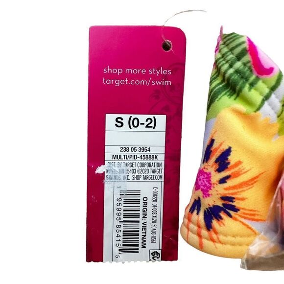 Xhilaration ~floral bikini top ~ removable strap included ~padded ~ size S (0-2) - Picture 6 of 8